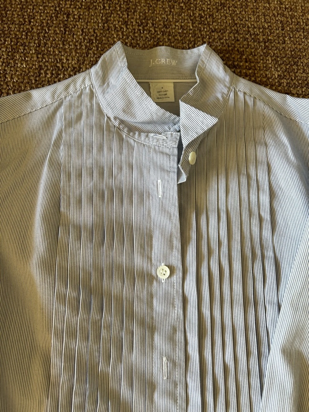 J Crew vintage tuxedo shirt -size 2: EUC